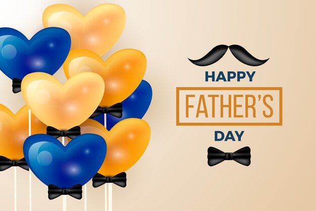 Free vector realistic father's day background