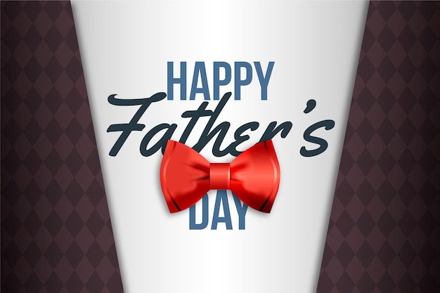 Free vector realistic fathers day concept