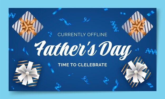 Realistic fathers day twitch background