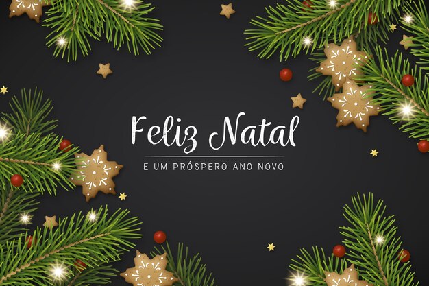 Realistic feliz natal