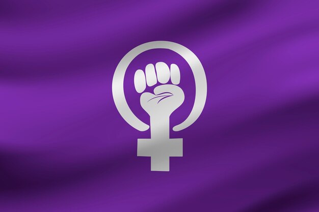 Реалистичный феминистский флаг