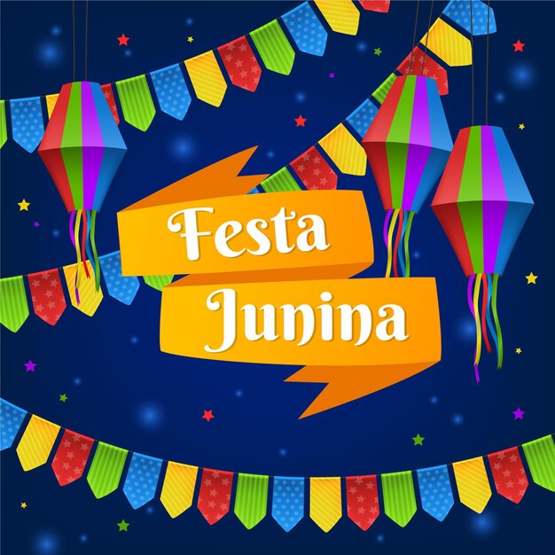 Реалистичная иллюстрация Festa Junina