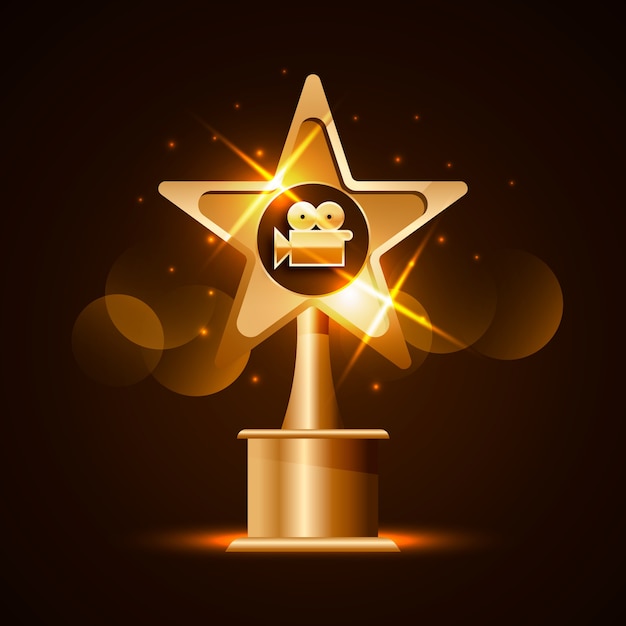 Free vector realistic film awards illustration