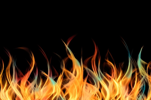 Realistic fire illustration background