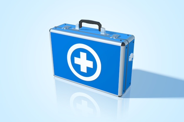 Free vector realistic first aid kit