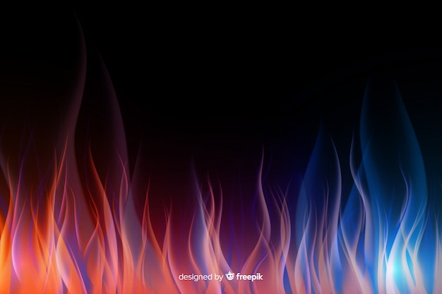Realistic flames background
