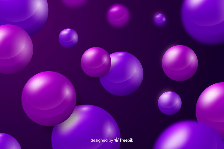 Free Vector realistic flowing glossy spheres background