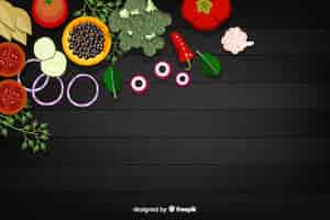 Free vector realistic food background