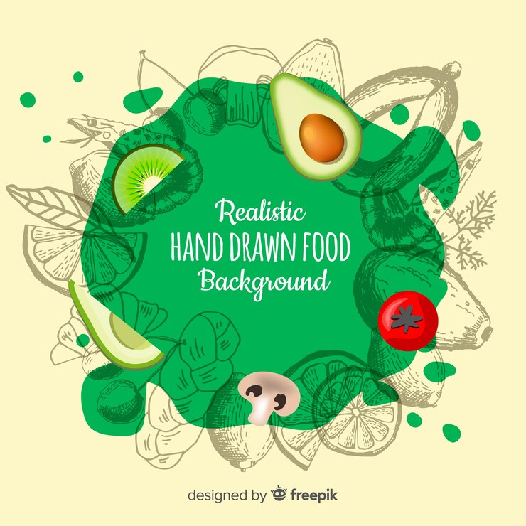 Free Vector realistic food background