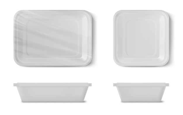 Styrofoam Plates Stock Photo - Download Image Now - Plate, Plastic