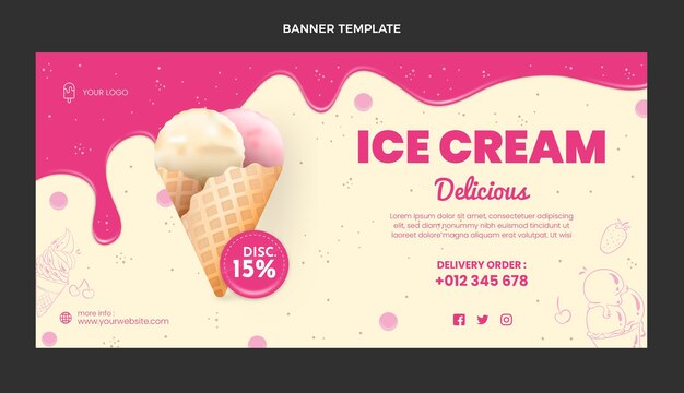 realistic food sale background