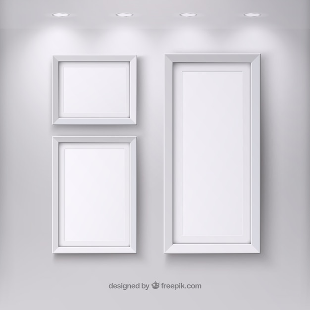 Realistic frames template 