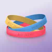 Free vector realistic friendship band