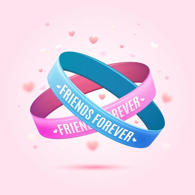 Free vector realistic friendship band