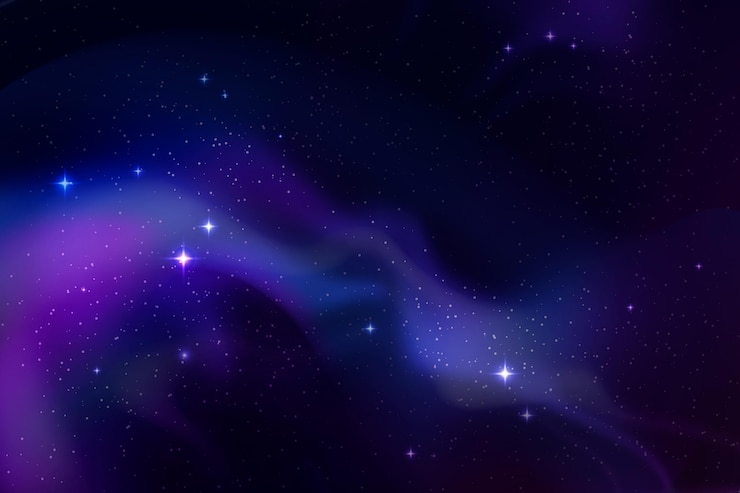 Free Vector realistic galaxy background