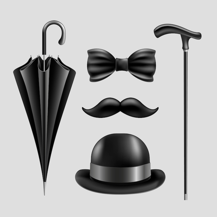 Free Vector realistic gentleman element collection