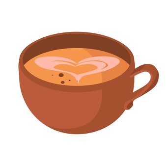 Realistic glass of fresh coffee on white background - vector