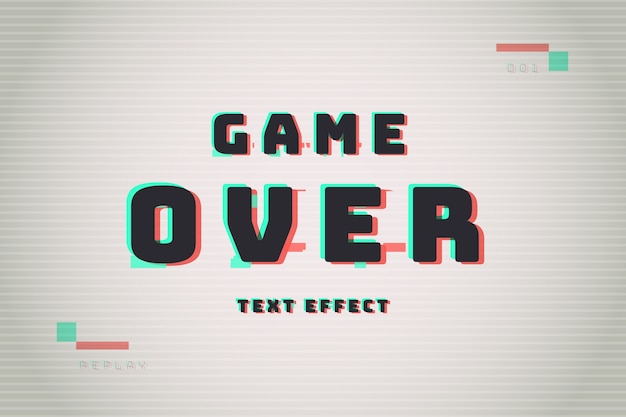 Realistic glitch text effect