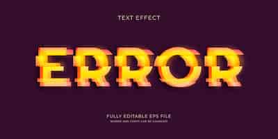 Free Vector  Realistic glitch text effect