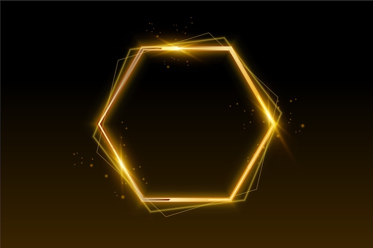 무료 Vector 현실적인 골든 프레임 템플릿