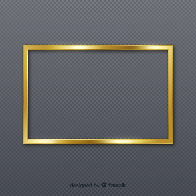 Golden Photo Frame PNG Landscape  Frame border design, Frame, Photo frame