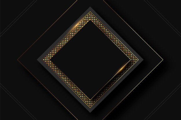 Realistic golden frame