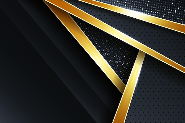 Free vector realistic golden luxury background