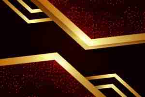 Free vector realistic golden luxury background