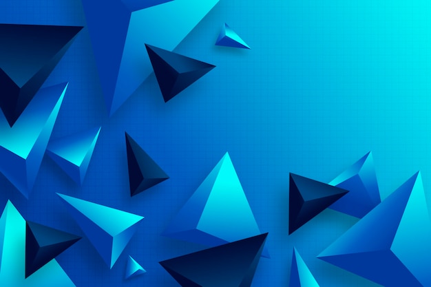 Free vector realistic gradient polygonal background