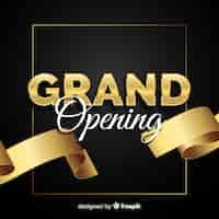 Free vector realistic grand opening background