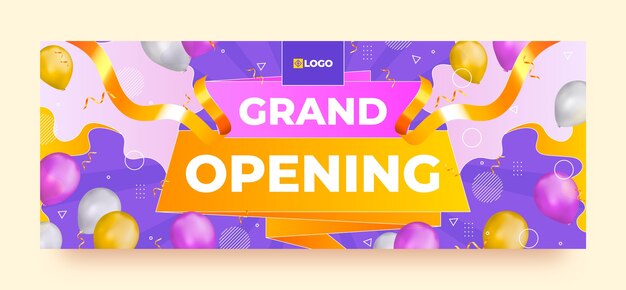 realistic grand opening facebook cover