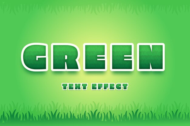 Realistic grass text effect