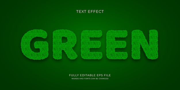 Realistic grass text effect