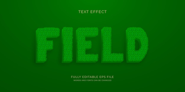 Realistic grass text effect