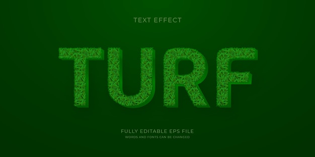 Realistic grass text effect