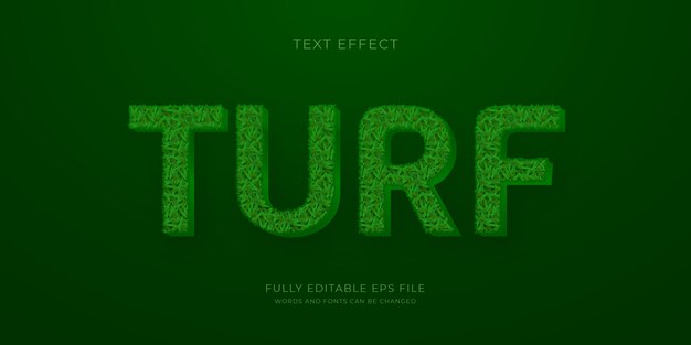 Realistic grass text effect