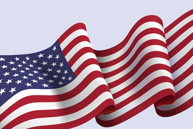 リアルなグランジアメリカ国旗