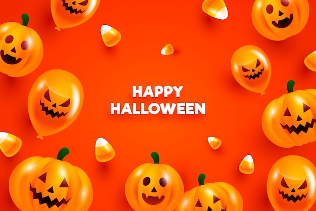 Realistic halloween background