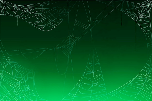 Realistic halloween cobweb background