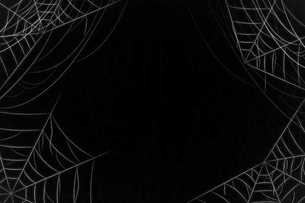 Free vector realistic halloween cobweb background
