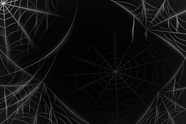 Realistic halloween cobweb background