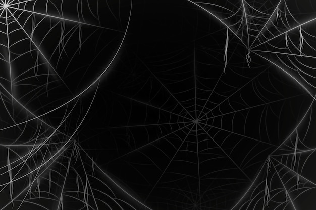 Realistic halloween cobweb background