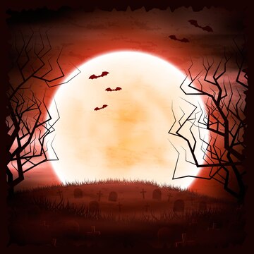 Free Vector | Realistic halloween frame template