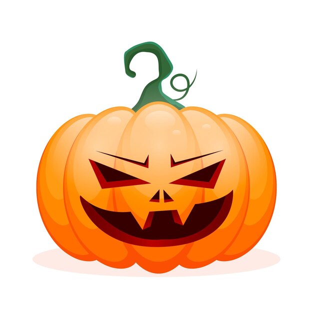 Realistic halloween pumpkin