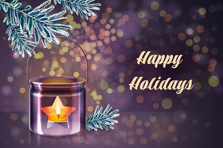 Free Vector realistic happy holidays background