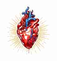 Free vector realistic heart illustration