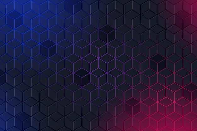 Free vector realistic hexagonal background