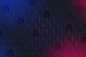 Free vector realistic hexagonal background