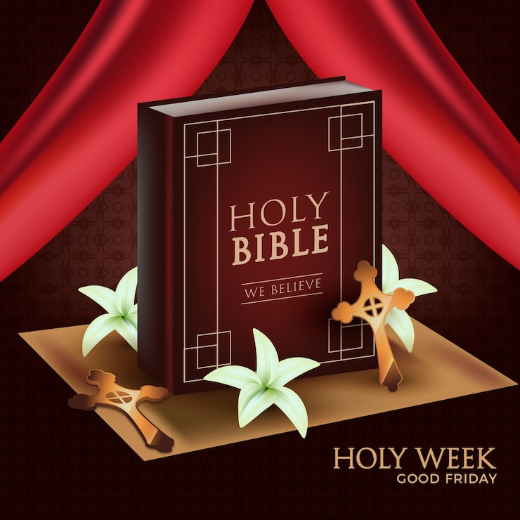 Free Vector realistic holy week concept
