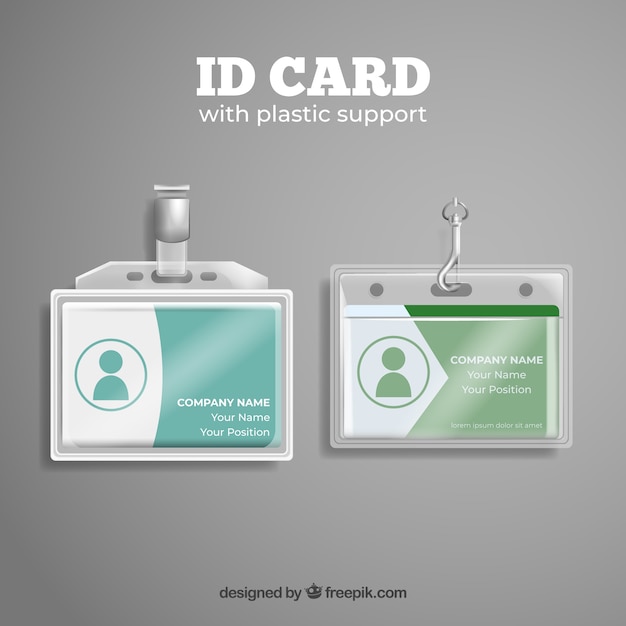 現実的なプラスチック製のIDカード
